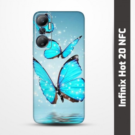 Obal na Infinix Hot 20 NFC s potiskem-Motýli