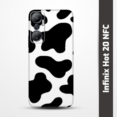 Pružný obal na Infinix Hot 20 NFC s motivem Cow
