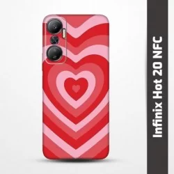 Pružný obal na Infinix Hot 20 NFC s motivem Srdce