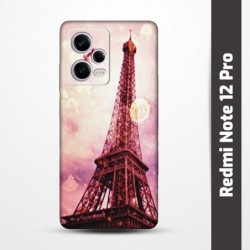 Pružný obal na Redmi Note 12 Pro s motivem Paris