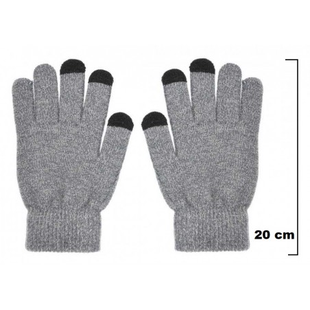 Univerzální dotykové rukavice-Šedá