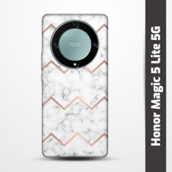Pružný obal na Honor Magic 5 Lite 5G s motivem Bílý mramor
