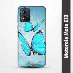 Pružný obal na Motorola Moto E13 s motivem Motýli