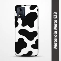 Pružný obal na Motorola Moto E13 s motivem Cow
