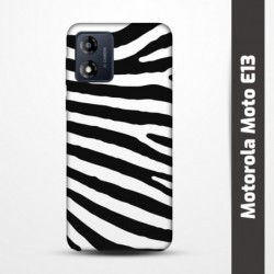 Pružný obal na Motorola Moto E13 s motivem Zebra