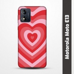 Pružný obal na Motorola Moto E13 s motivem Srdce