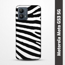Pružný obal na Motorola Moto G53 5G s motivem Zebra