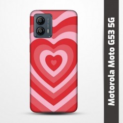 Pružný obal na Motorola Moto G53 5G s motivem Srdce