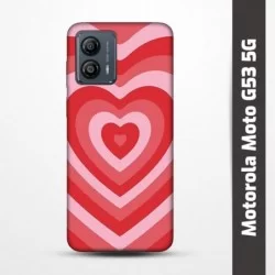 Obal na Motorola Moto G53 5G s potiskem-Srdce
