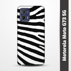 Pružný obal na Motorola Moto G73 5G s motivem Zebra