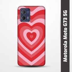 Pružný obal na Motorola Moto G73 5G s motivem Srdce