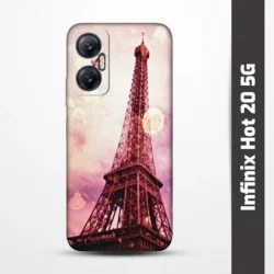 Pružný obal na Infinix Hot 20 5G s motivem Paris