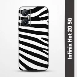Pružný obal na Infinix Hot 20 5G s motivem Zebra