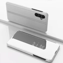 Zrcadlové pouzdro na Samsung Galaxy A14 5G-Stříbrný lesk
