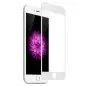 Tvrzené ochranné sklo s bílým rámečkem na mobil iPhone SE 2022