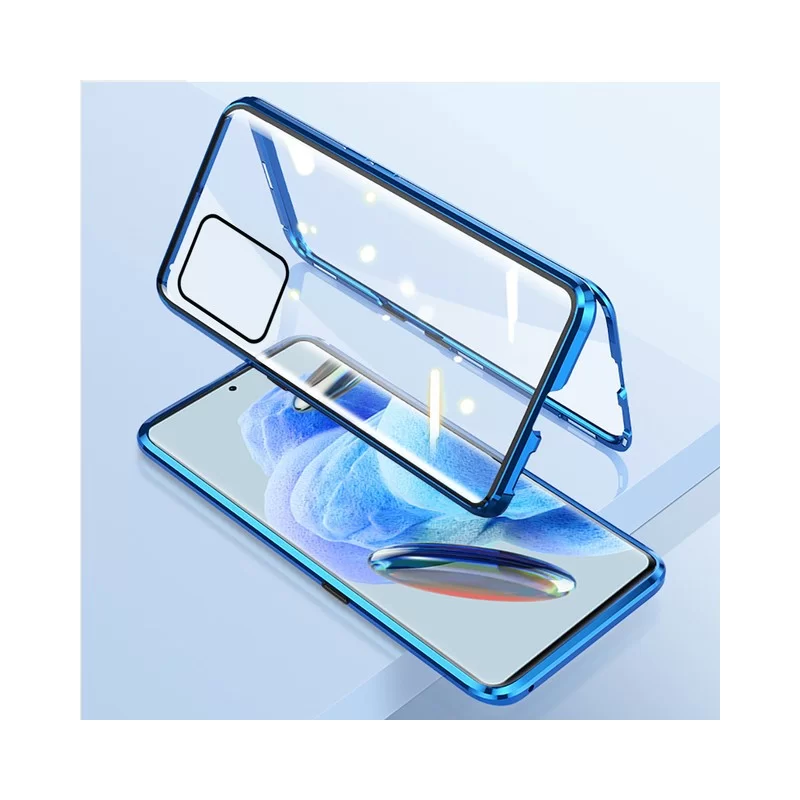 Magnetický kryt 360° s tvrzenými skly na Xiaomi Redmi Note 12 5G