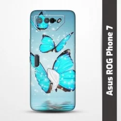 Pružný obal na Asus ROG Phone 7 s motivem Motýli