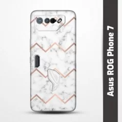 Pružný obal na Asus ROG Phone 7 s motivem Bílý mramor