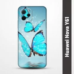 Pružný obal na Huawei Nova Y61 s motivem Motýli