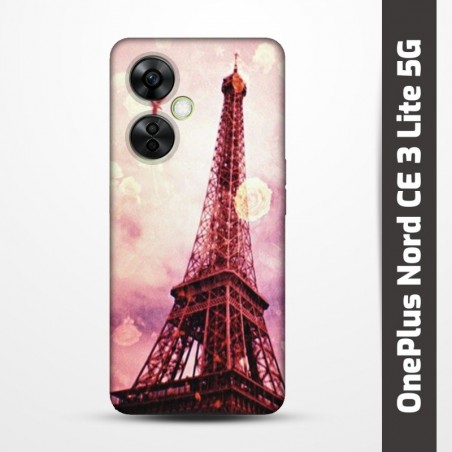 Pružný obal na OnePlus Nord CE 3 Lite 5G s motivem Paris