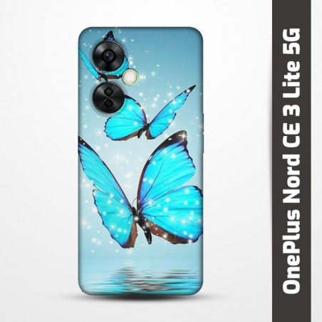 Pružný obal na OnePlus Nord CE 3 Lite 5G s motivem Motýli