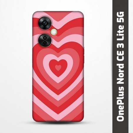 Pružný obal na OnePlus Nord CE 3 Lite 5G s motivem Srdce