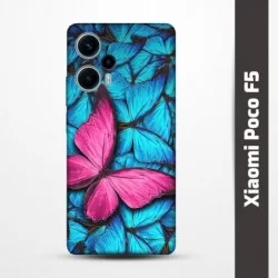 Obal na Xiaomi Poco F5 s potiskem-Modří motýli
