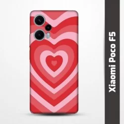 Pružný obal na Xiaomi Poco F5 s motivem Srdce