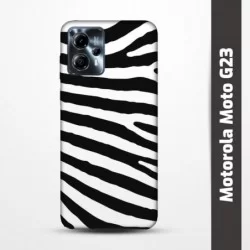 Pružný obal na Motorola Moto G23 s motivem Zebra