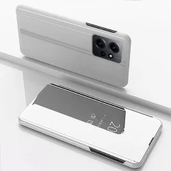 Zrcadlové pouzdro na Xiaomi Redmi Note 12-Stříbrný lesk