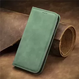 Knížkové pouzdro na T Phone 5G [PU kůže]-Světle zelená