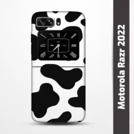 Pružný obal na Motorola Razr 2022 s motivem Cow