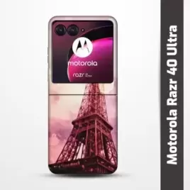 Pružný obal na Motorola Razr 40 Ultra s motivem Paris