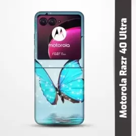 Pružný obal na Motorola Razr 40 Ultra s motivem Motýli