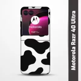 Pružný obal na Motorola Razr 40 Ultra s motivem Cow