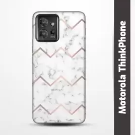 Pružný obal na Motorola ThinkPhone s motivem Bílý mramor