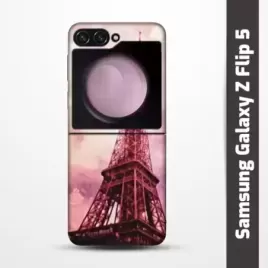 Pružný obal na Samsung Galaxy Z Flip 5 s motivem Paris