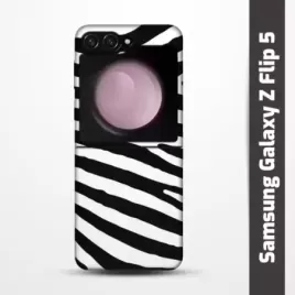 Pružný obal na Samsung Galaxy Z Flip 5 s motivem Zebra