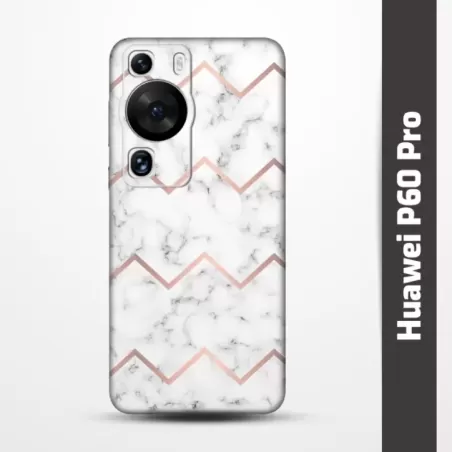 Pružný obal na Huawei P60 Pro s motivem Bílý mramor