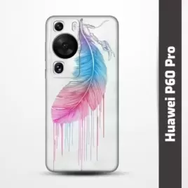 Pružný obal na Huawei P60 Pro s motivem Pírko