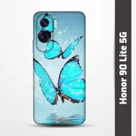Pružný obal na Honor 90 Lite 5G s motivem Motýli