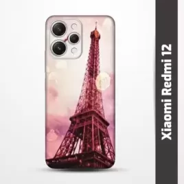 Pružný obal na Xiaomi Redmi 12 s motivem Paris