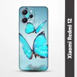 Pružný obal na Xiaomi Redmi 12 s motivem Motýli