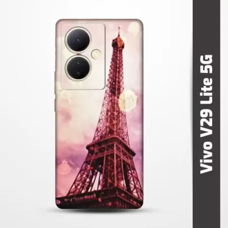 Pružný obal na Vivo V29 Lite 5G s motivem Paris