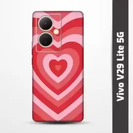Pružný obal na Vivo V29 Lite 5G s motivem Srdce