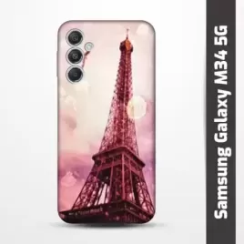 Pružný obal na Samsung Galaxy M34 5G s motivem Paris