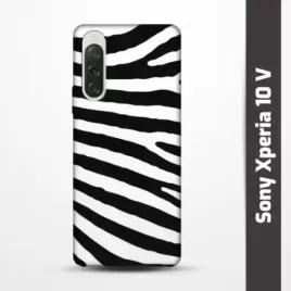 Pružný obal na Sony Xperia 10 V s motivem Zebra