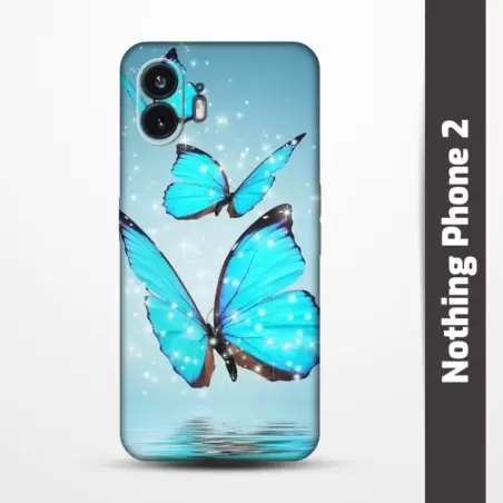 Pružný obal na Nothing Phone 2 s motivem Motýli