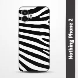 Pružný obal na Nothing Phone 2 s motivem Zebra
