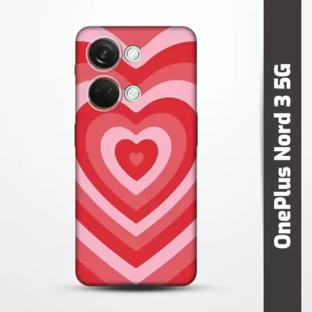Pružný obal na OnePlus Nord 3 5G s motivem Srdce
